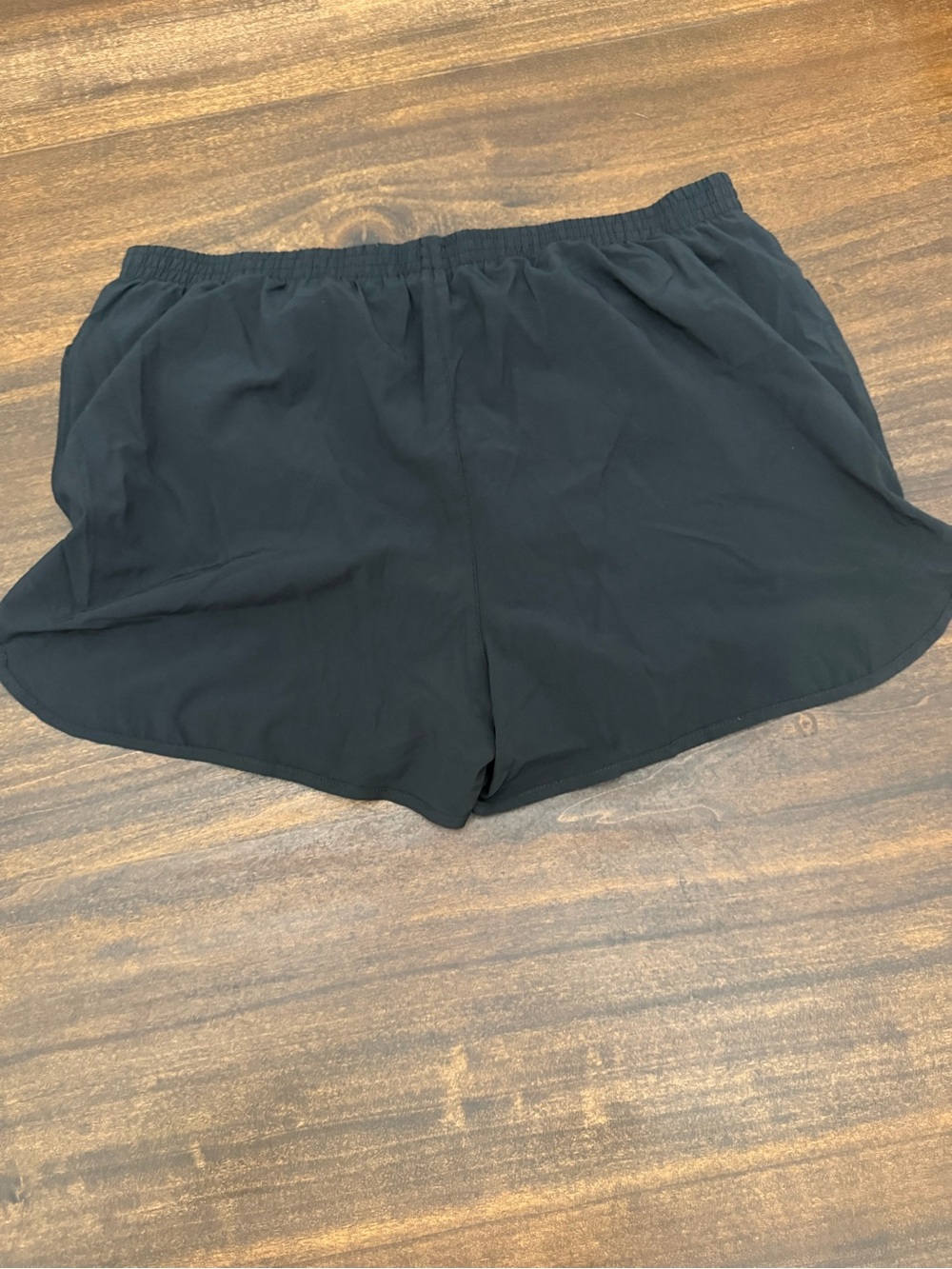 Stelle Black Athletic Shorts with Elastic Waistband